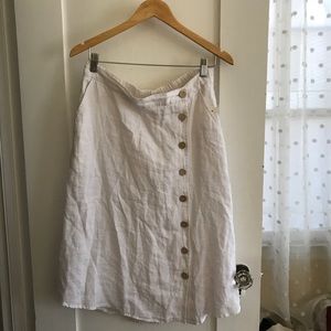 Cynthia Rowly linen Midi skirt
